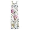Tuta Casual da Donna Senza Maniche con Stampa Floreale in Cotone