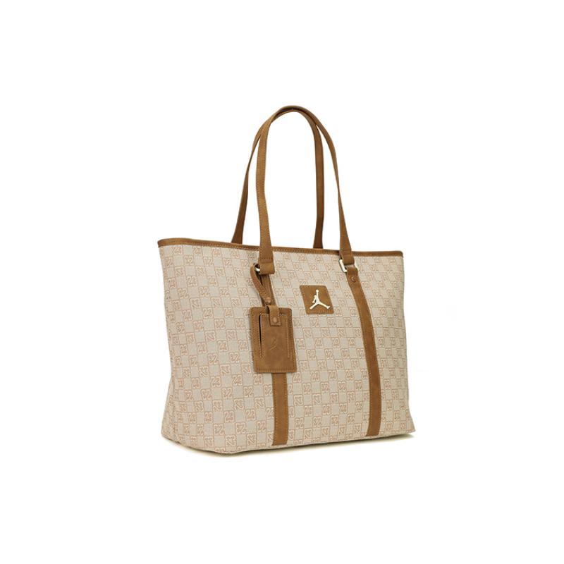 Jordan Poliesterowa torba tote torba na zakupy torebka torba na ramię unisex brązowa Jordan JD2413022AD-001 Jordan JD2413022AD-001