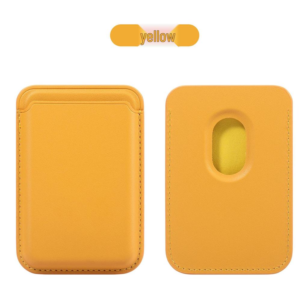 MagSafe Compatible Magnetic Leather Card Holder for iPhone 17/17 Pro
