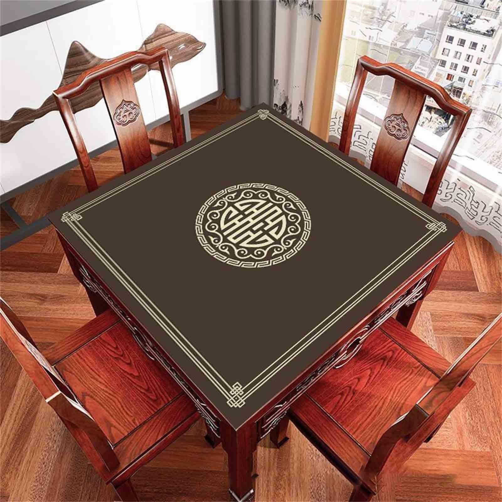 

Делюкс игровой мат, Противоскользящий шумопоглощающий мат для стола для маджонга, Противоскользящий шумопоглощающий резиновый игровой мат - Маджонг, Домино и Покер - One Size