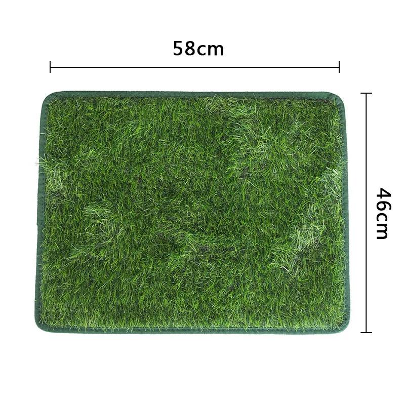 Washable Artificial Grass Mat Non Slip Backing Odor Resistant Synthetic Turf Pad Indoor Balcony Dog Potty Training Lawn Cushion