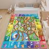 Snakes and Ladders Game Pattern Carpet Non-slip Home Living Room Sofa Area Rug Children's Early Education Institutions Floor Mat