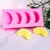 5pcs Fruit Shaped Fondant Molds,3D Strawberry, Orange, Pineapple, Raspberry & Blueberry Silicone Fondant Molds for Cupcake Topper