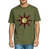 Tshirts For Unisex Fashion Classic Tshirt Red Sun With Face Design Workout Vintage Tshirt Cool Cheap Tshirt Casual
