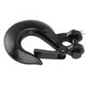 3Celsius8 Inch   Chain Hook 18000lb Load Capacity Alloy Steel Zinc Clevis Slip Hook with     for Trailer Truck Agricultural Equipment