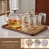 Premium High-Temperature Resistant Glass Tea and Water Cup Set for Guest Reception