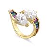 Ring - LUXENTER - Darbia - 18-carat Yellow Gold - Brilliant Zirconia - 16.6 Mm