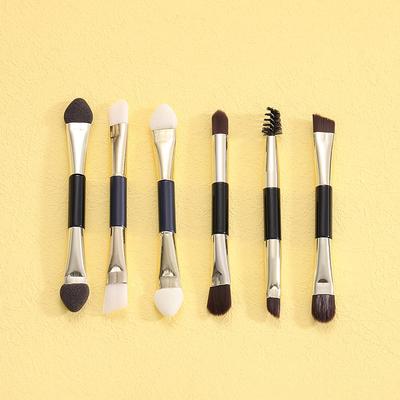 Bestseller Doppelendiges Make-up Pinselset: Augenbrauenstift, Lidschatten, Eyeliner, Concealer – Perfekt für Anfänger, tragbares und vielseitiges DIY-Make-up-Tool.