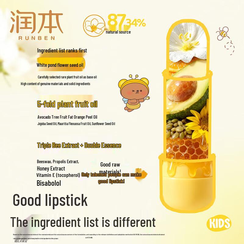 Runben Children's Moisturizing Lip Balm