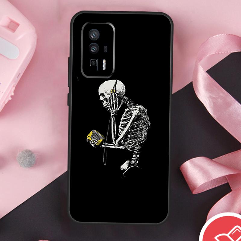 Aesthetics Skeleton Case For Xiaomi 13 14 Ultra 11T 12T 13T Pro 12 Lite POCO X6 Pro F5 M6 X5 X3 F3 M5s F6 Cover