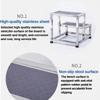 Stainless Steel Single Double-layer Footstool Ladder Household Indoor Two-step Ladder Hospital Small Staircase Step Stool