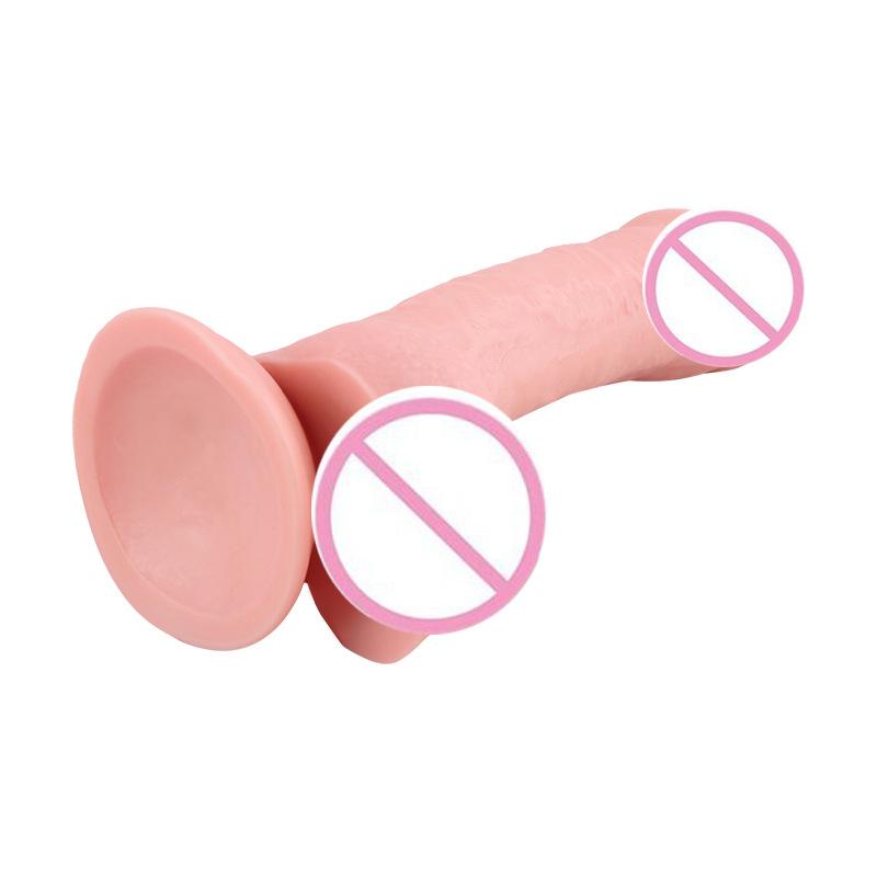 Realistic Skin Color Dildo for Women - Lifelike Penis Design with Foreskin, Soft Adult Toy for Pleasure, G-Spot Stimulation