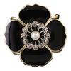 Flower Scarf Ring Rhinestone Scarf Clip Ring Elegant Butterfly Scarf Holder Slide Ring for Women Neckerchiefs Silk Scarves Shirts Shawls