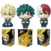 10CM Anime Figure My Hero Academia Midoriya Izuku Bakugou Katsuki Shouto Todoroki Model Ornaments Figure PVC Toy For Kids Gifts