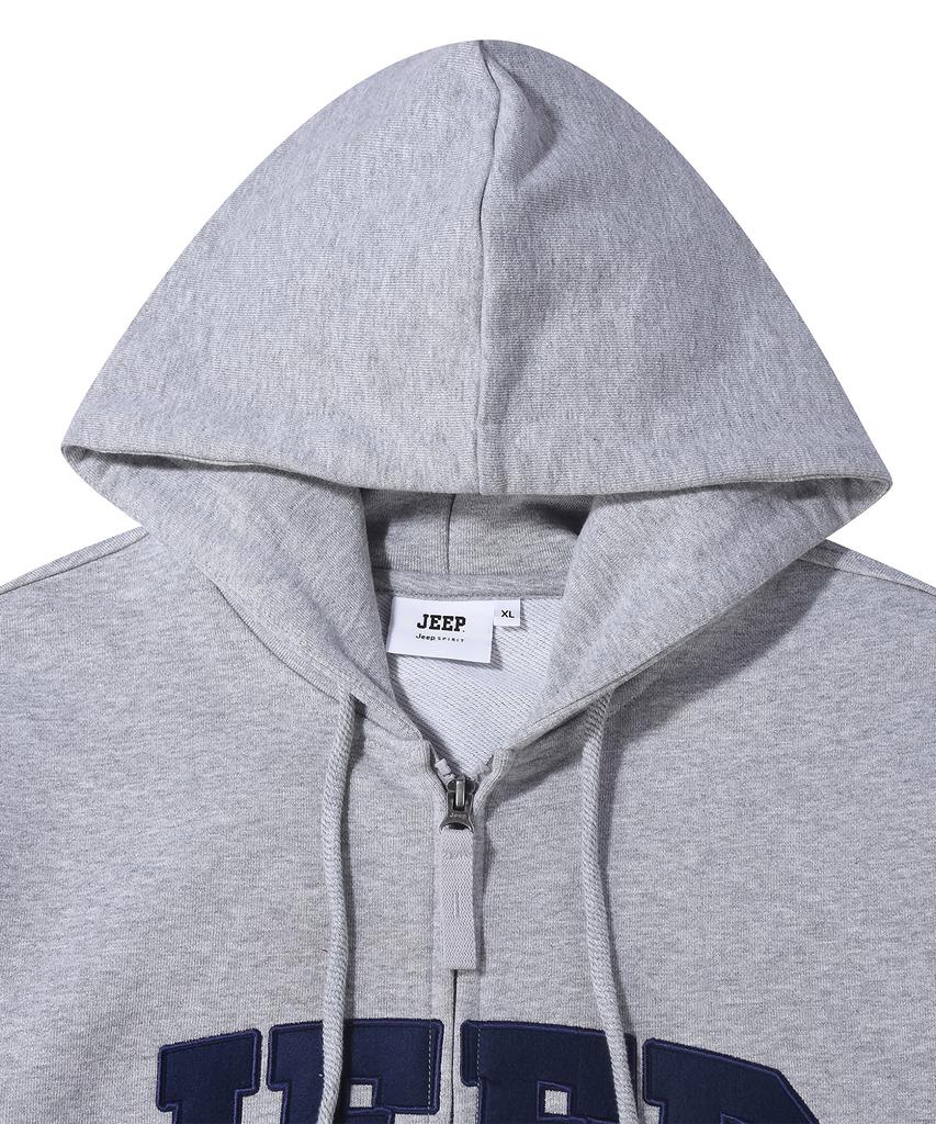 Jeep Jeep Big Logo 2-Way Oversized Zip-Up Hoodie (Jr5Tzu075Mg)