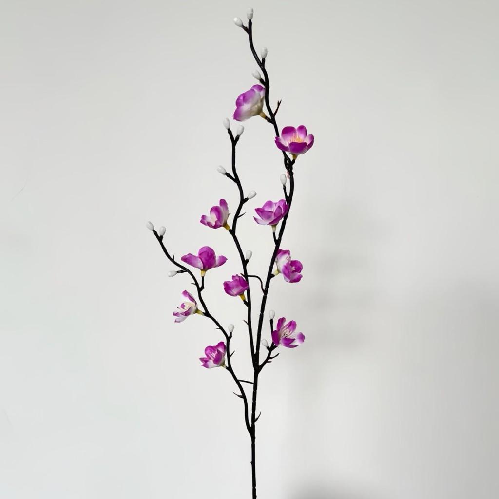 Peach and Plum Blossom Artificial Winter Bouquet for Indoor Decoration
