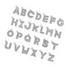 Fashionable Sparkling Stylish Rhinestones Letter Charm Set of 26 Gold Tone Letter Pendants Portable for Jewelry Making