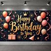 Celebration Background Joyful Design Joyful Banner Cheerful Display Star Patterns Birthday Party Display For Home Party Friends