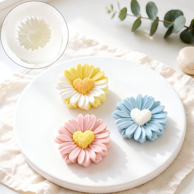 Flowers Scented Silicone Candle Mold Aromatherapy Soap Mold For Candle Making Tool Diy Flower Handmade Candle Mold