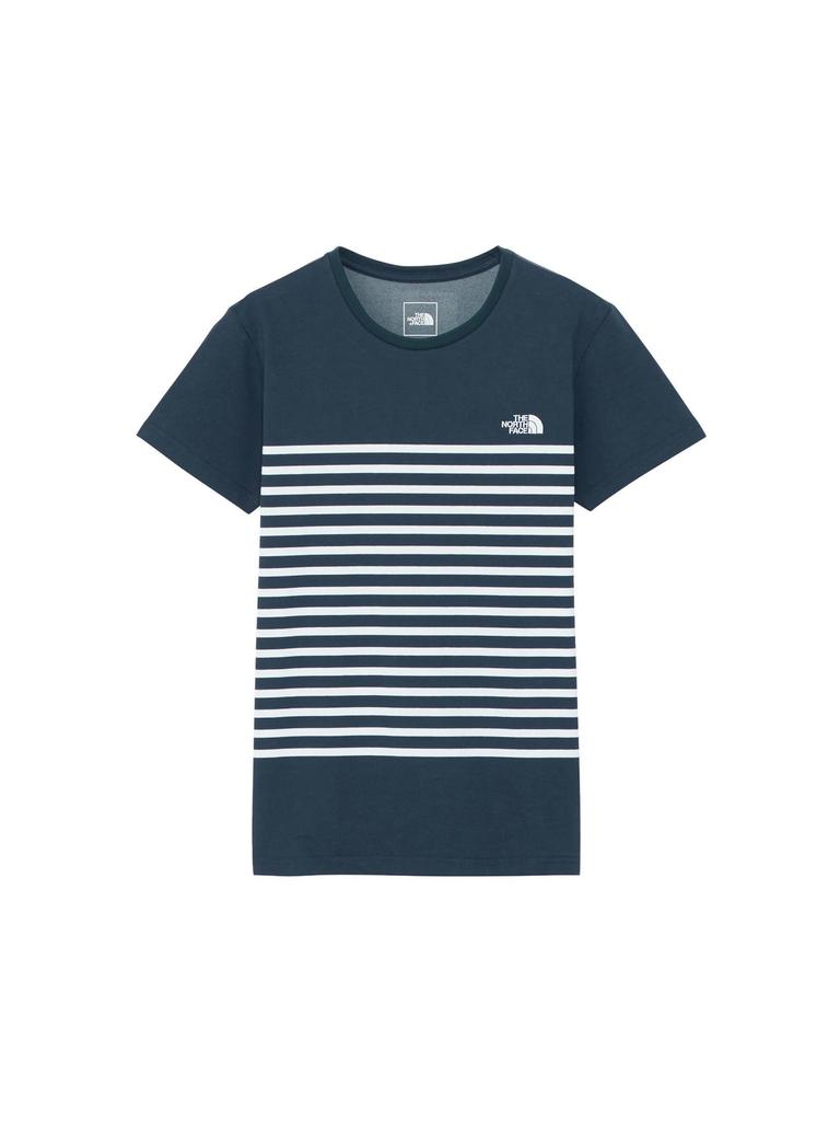 North Panel Border Urban L [The Face] S/S Tee, Navy,