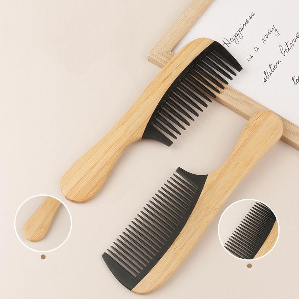 Eco-friendly Wide Tooth Hair Comb Anti-Static Smooth Comb Rat Tail Brush  for Gift