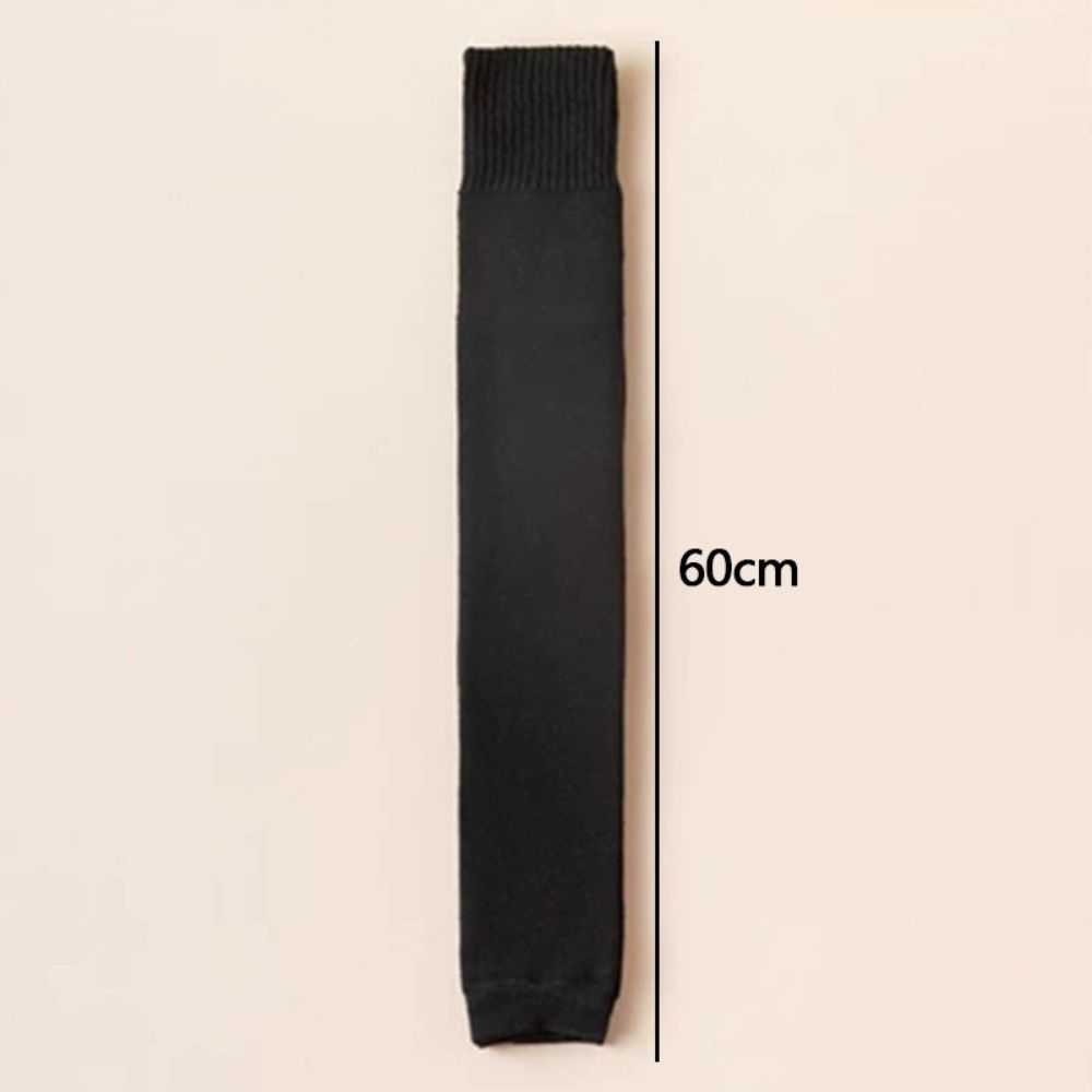 Høst Vinter Knebeskytter Ensfarget Termisk Fotdeksel Nye Varme Lange Sokker for Kvinner