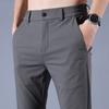 Spring Summer Ultra-thin Men's Casual Pants Slim Straight Leg Elastic Waist Sports Jogging Trousers Fashion Men Golf Pants