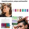 170Pcs Hair Dreadlocks Beads Various Colors Exquisite Patterns Trendy Easily Use Hair Jewelry for Parties Weddings
