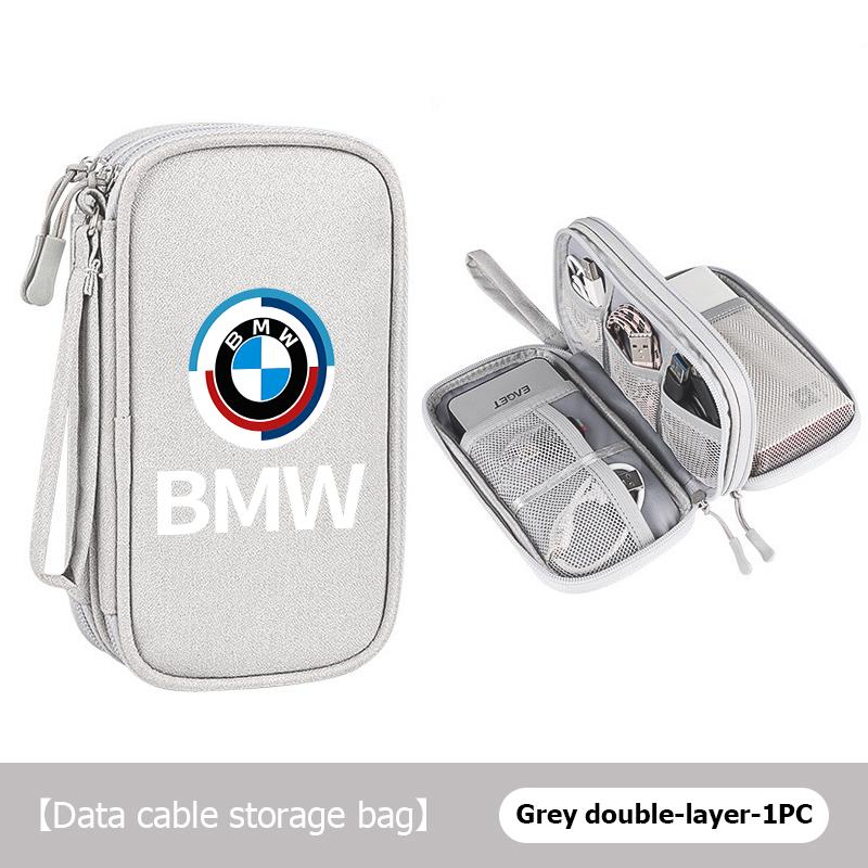 For BMW 3 Car Styling Digital Storage Bag Oxford Cloth Cable Tools Travel Purse For BMW M Sport M2 M3 M4 M5 M6 E46 E90 E60 F10 F20 E87 X3
