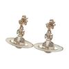 Vivienne Westwood Neil Saturn Design Pendant Brass Earrings Women earrings Beige Rose-Gold 6202014L02G231