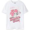Sonic The Hedgehog White Women's Amy's Bubblegum T-Shirt _ Amy Rose Design _ Authentic Sonic Merchandise for Sonic Fans