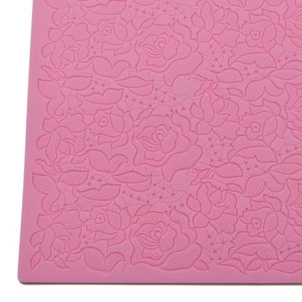 Rose Silicone Mold Lace Mat Fondant Mould Cake Decorating Tool Chocolate, Gumpastes Mold, Sugarcraft Kitchen Accessories