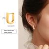 Geometric Octagon Hoop Earrings for Men, Hexagon Hoops, Stainless Steel Honeycomb Hoops Minimalist Earrings Men Jewelry