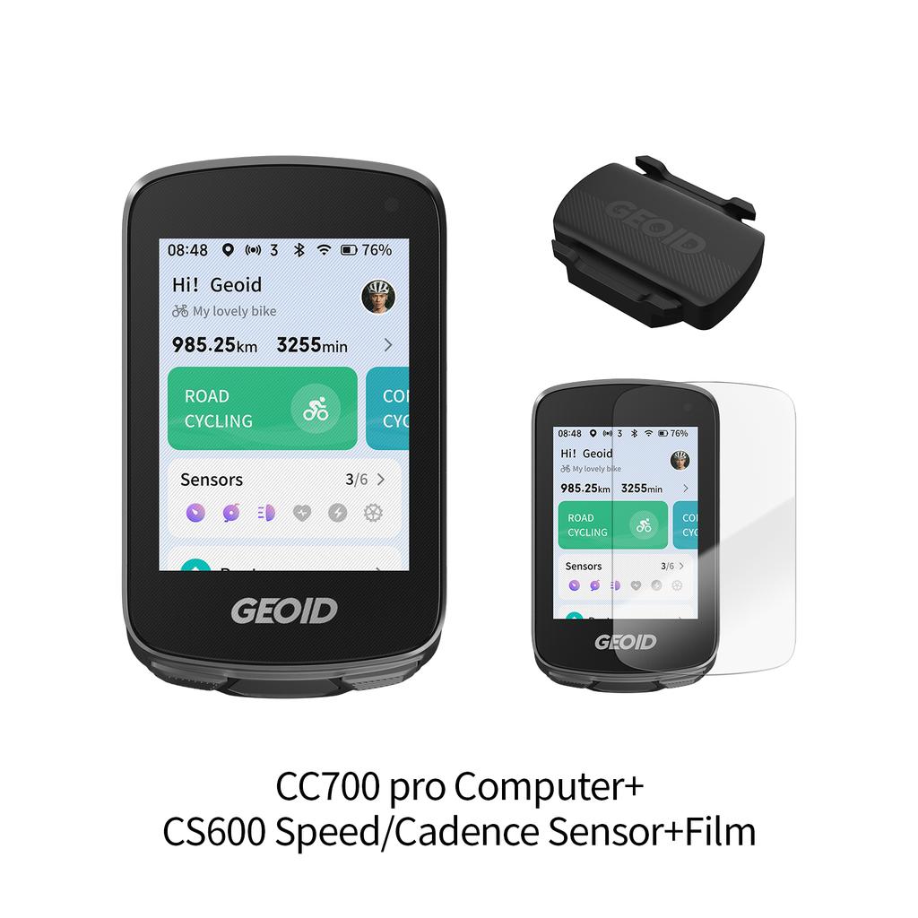 GEOID CC700/PRO Bike Computer Wireless Color Screen Bicycle Speedometer ANT+ WIFI Cycling Speedometer IPX7 Waterproof Odometer