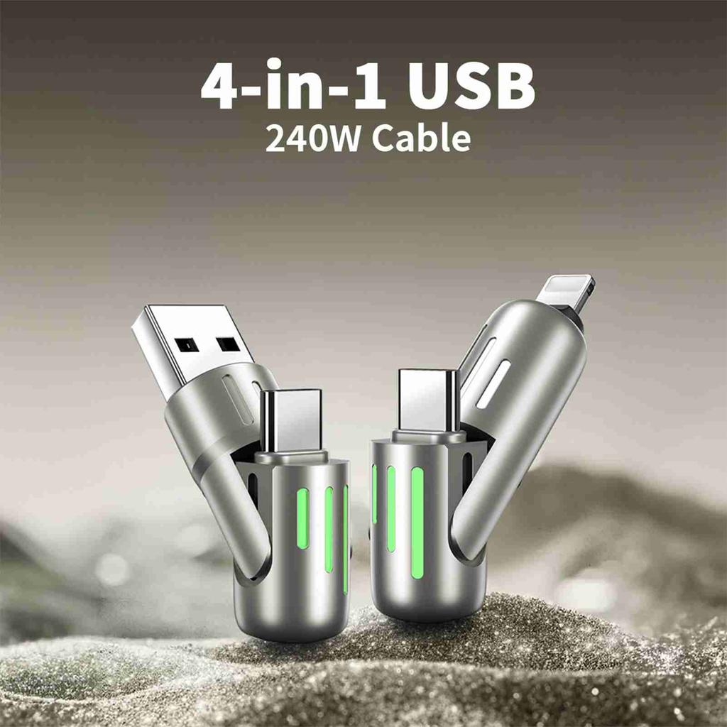 5VDC USB AM TYPE C TO TYPE C Cable 7 Colors Breathing Light USB AM TO USB C Cable 1.5m