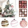 9Pcs/set Plastic Christmas Tree Balls 6cm Hanging Christmas Tree Pendant painting DIY Xmas Baubles Christmas Decorations