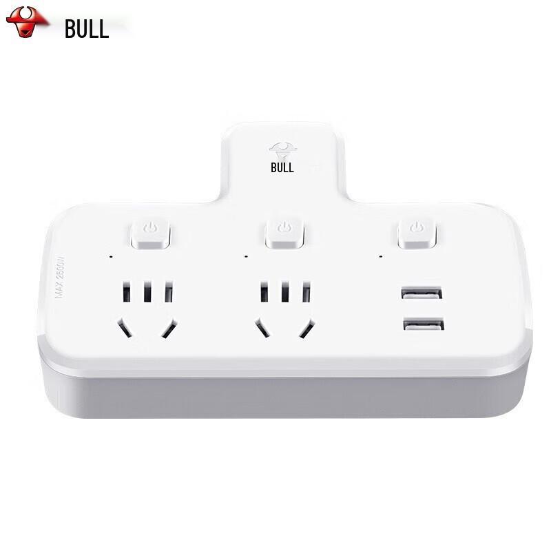 BULL Multi-Outlet Power Adapter with USB