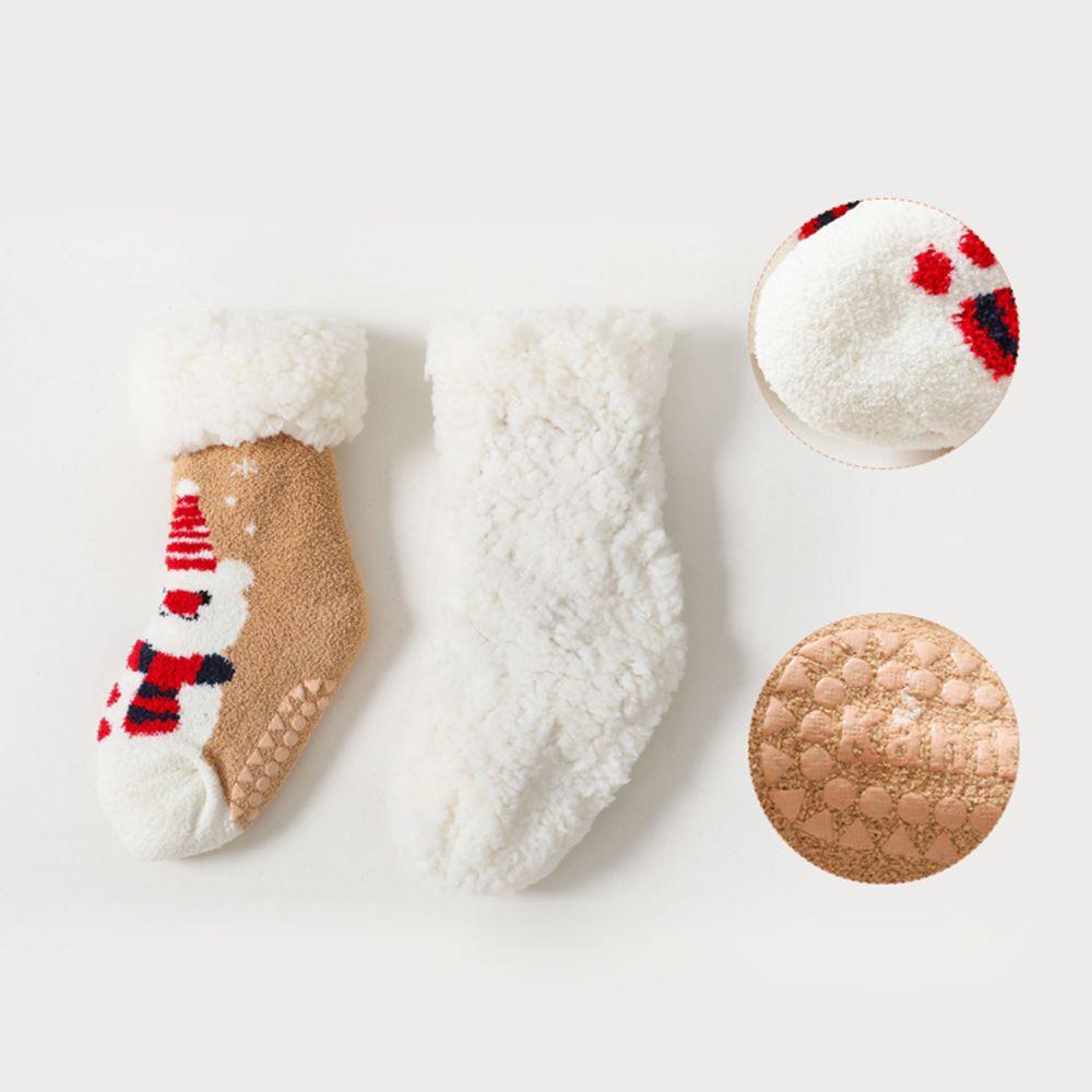 Cotton Cartoon Floor Shoes Lamb Velvet Sock Autumn Winter Socks Baby Socks Children's Floor Socks