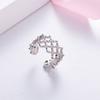 Lindon Classic Copper Alloy Zircon Ring Ladies Jewelry Wedding Promise Party Gift
