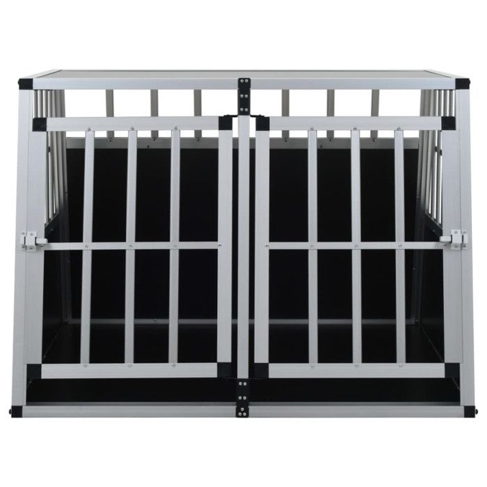 VidaXL Double Door Dog Cage 94 X 88 X 69 Cm 170665