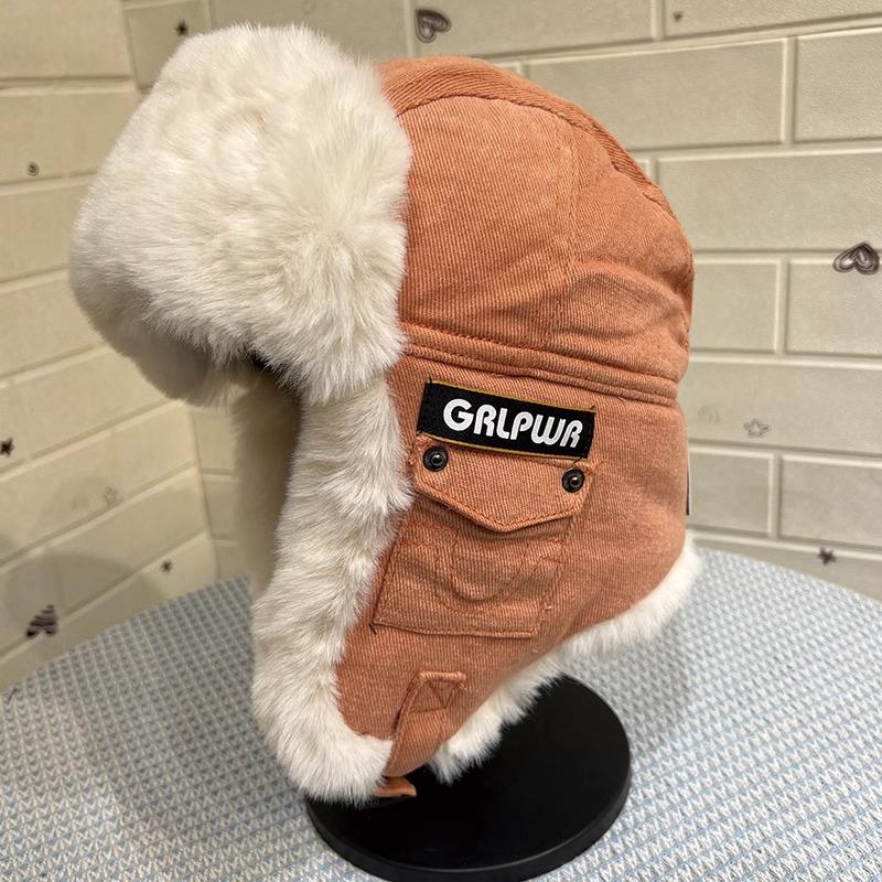 Unisex Aviator Hat with Ear Protection and Glasses, Cotton Thickened for Cold Wind in Autumn/Winter, Ideal for Cycling and Outdoor Warmth.