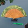 Portable Bamboo Folding Fan Foldable Short Folding Dance Folding Fan Simple and Elegant Decorative Bamboo Fan Catwalk