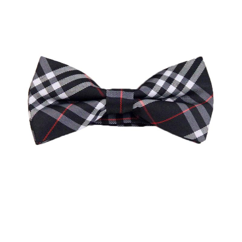 Wielokolorowa żakardowa w 100% bawełniana muszka biznesowa i casualowa