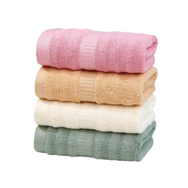 Towel Bamboo Fiber Towel Wave Hair Absorbent Household Face Towel Embroidery