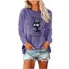 QICED Women's Fashion Casual Long Sleeve O-Neck  Blouses & Shirts
