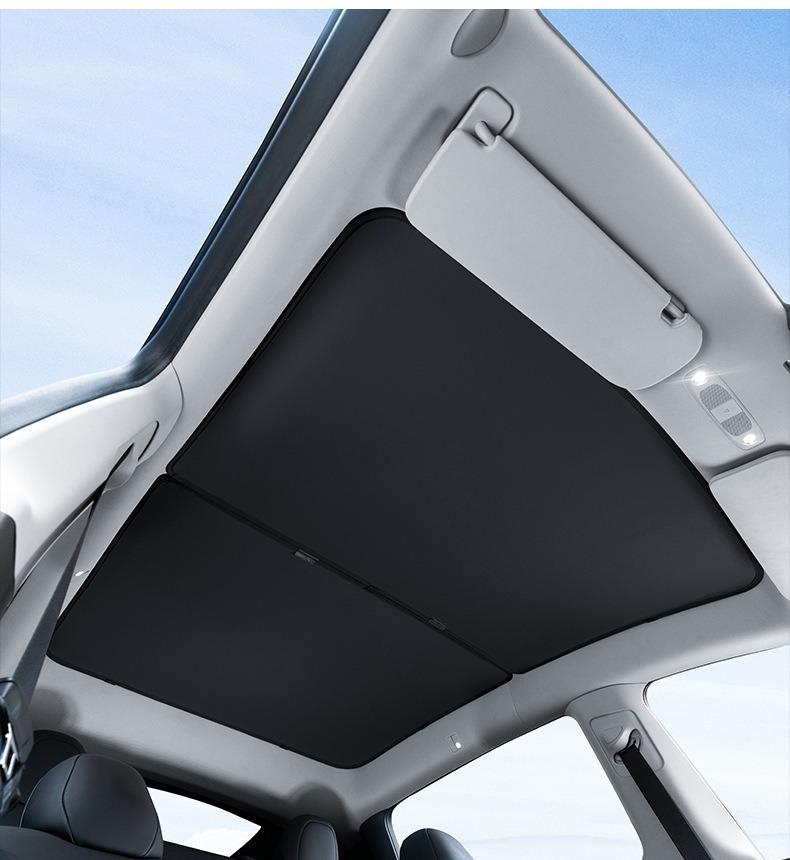 Tesla Model 3/Y Sunroof Sunshade: Heat-Blocking Roof Insulation Accessory