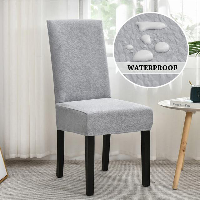 Housses de chaise imperméables extensibles pour salle à manger housse pour chaise hôtel salon cuisine salle à manger housse de chaise