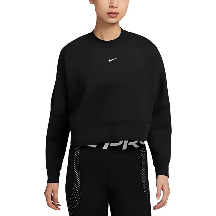 New Nike Prima Women's Dri FIT Oversized Crew Neck Cropped Top HJ1187-010