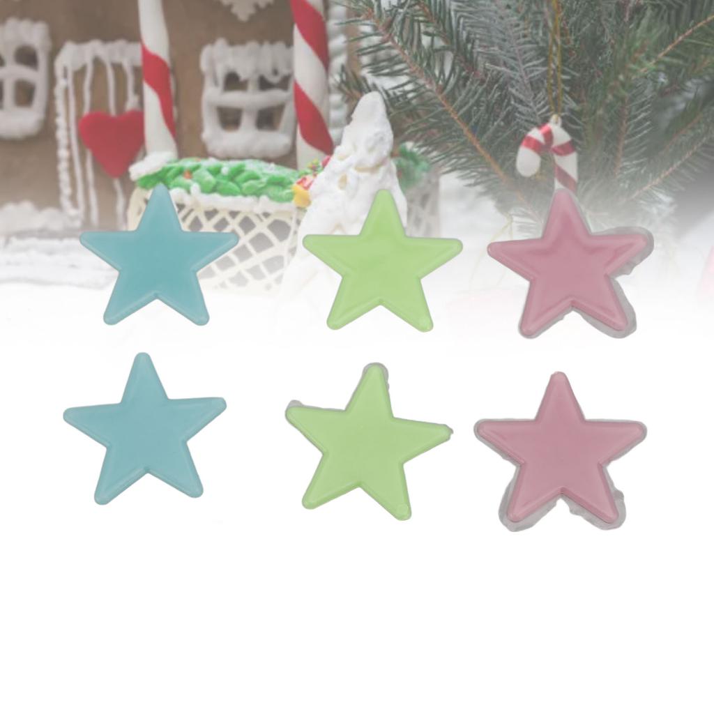 1000Pcs Glow in The Dark Stars Stickers Ceiling Wall Adhesive 3D Glowing Luminous Plastic Room Decor