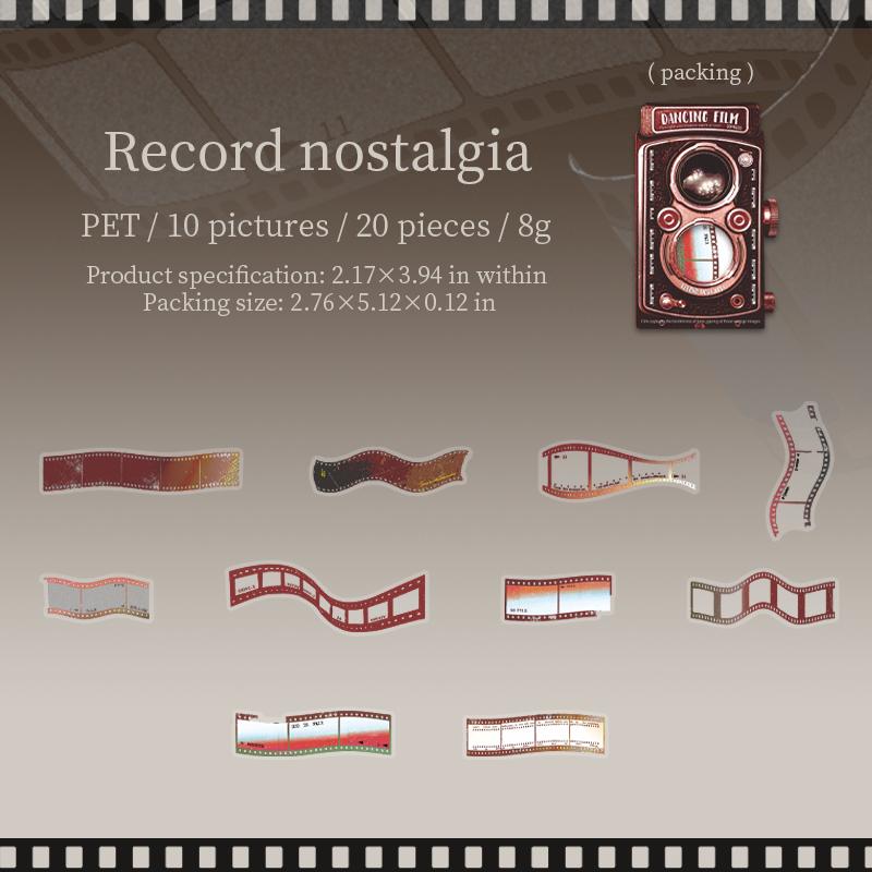 Длинная полоска ПЭТ Танцевальная пленка Лента Наклейка Упаковка Бордюр Ручной аккаунт Пейзажная лента Креативный материал для коллажа DIY Украшение